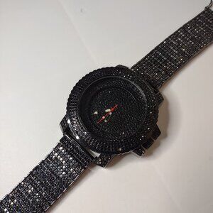 Very Awesome Black Bling Master Watch